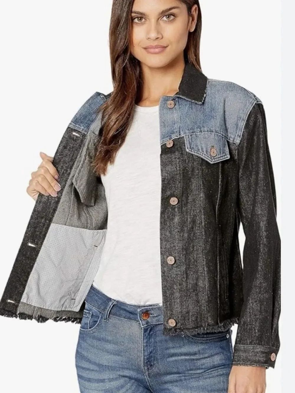 La Vie Rebecca Taylor Denim Patch Jacket Women’s Small